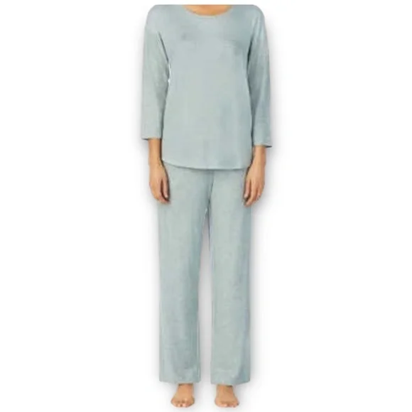 NWT Midnight by Carole Hochman Ribbed Lounge Set Sage XXL - Picture 3 of 4